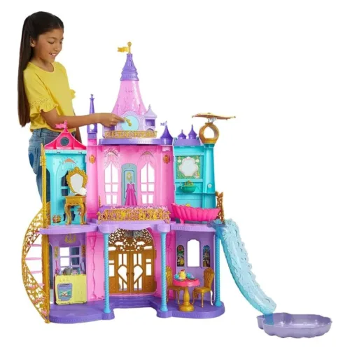 Castillo Princesas Disney Aventuras reales 120 cm HLW29 MATTEL