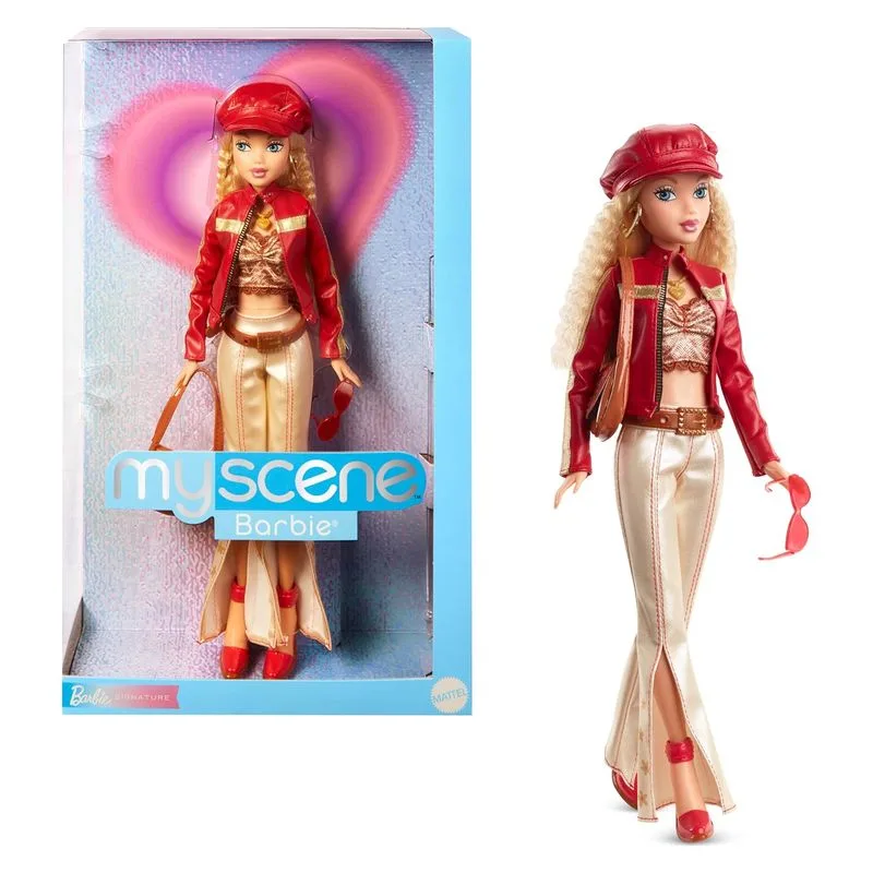 Barbie My Scene Signature inspirada años 2000 chaqueta roja HYC17 MATTEL