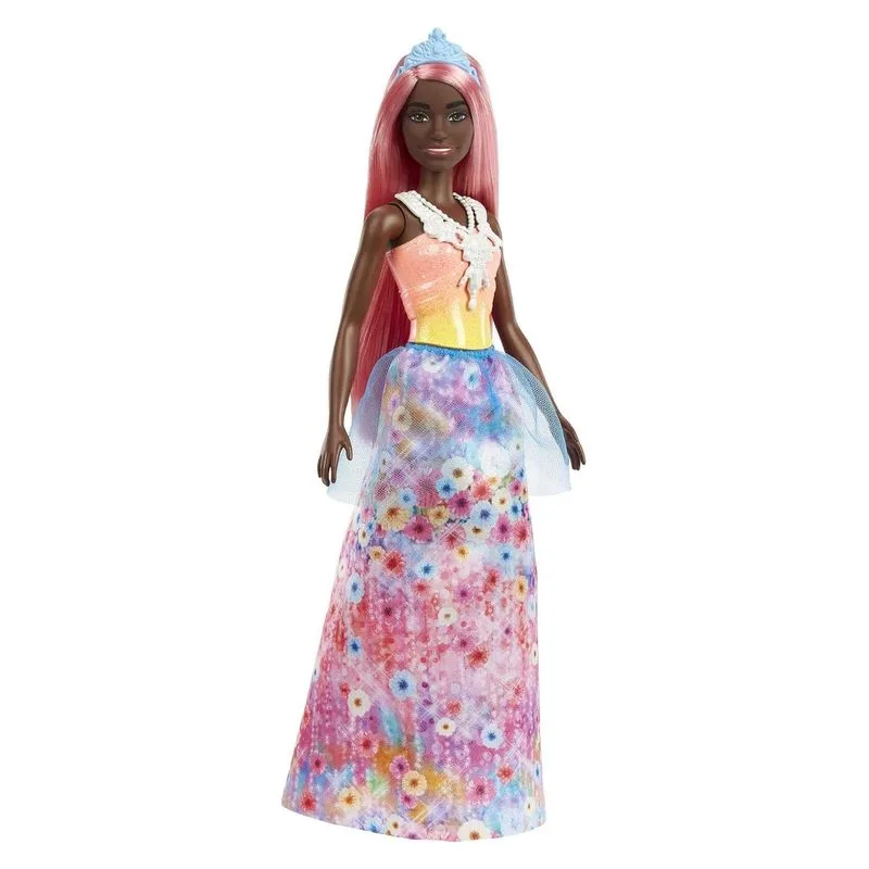 Barbie Dreamtopia corona azul pelo rosa HGR14sHGR13 MATTEL