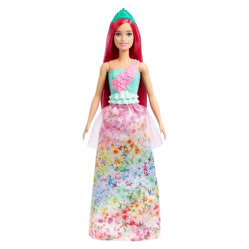 Barbie Dreamtopia corona verde pelo fucsia HGR15sHGR13 MATTEL