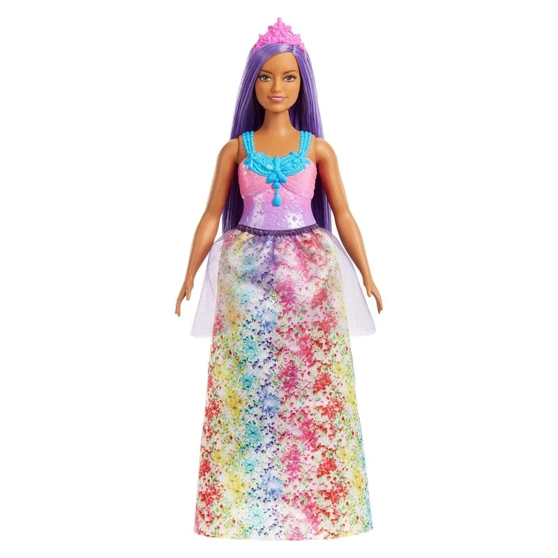 Barbie Dreamtopia corona rosa pelo lila HGR17sHGR13 MATTEL