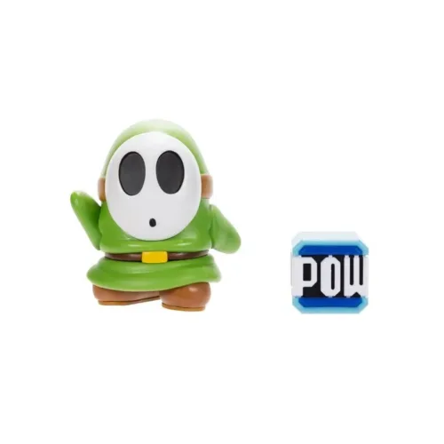 Figura Shy Guy Verde de 10 cm Colección Super Mario 42442-SHYGUY JAKKS