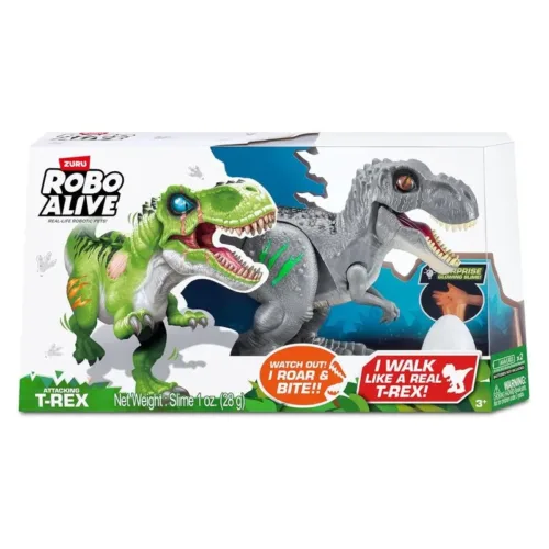 Zuru Robo Alive T-Rex Gris Attacking 7127-G