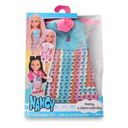 Famosa Nancy Ropa Glam Vestido con Rosa en el Pecho 40907