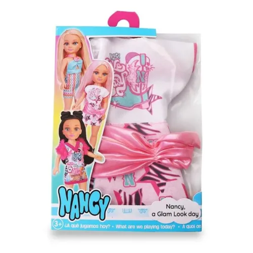 Famosa Nancy Ropa Glam Vestido con Lazo Rosa 40908