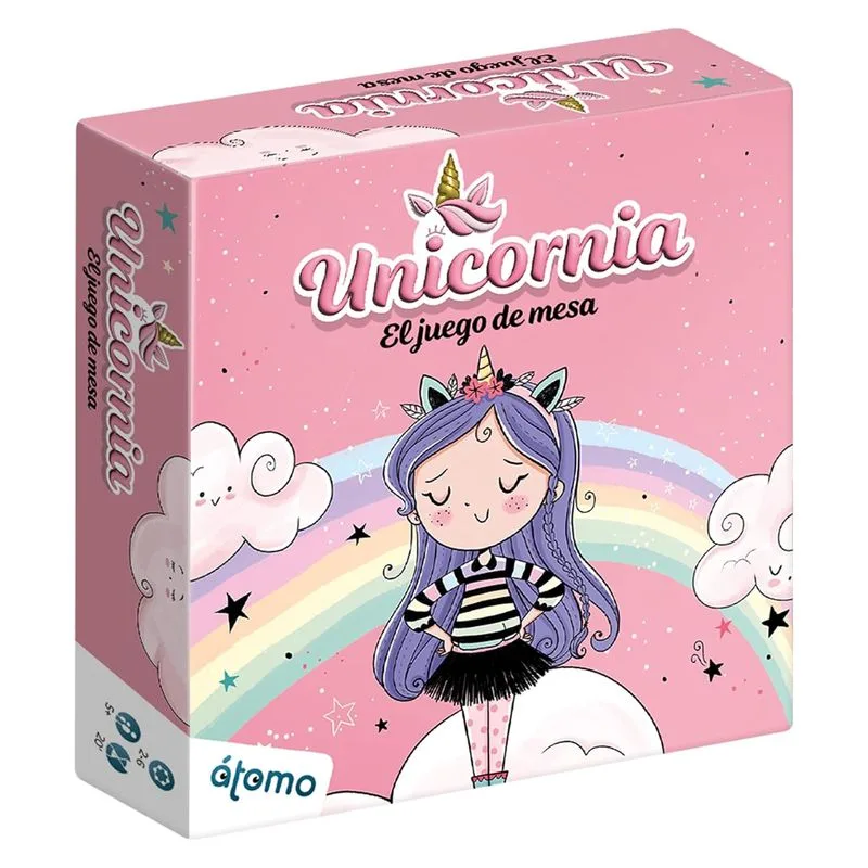 Atomo Games Unicornia. El Juego De Cartas Rosa 29802