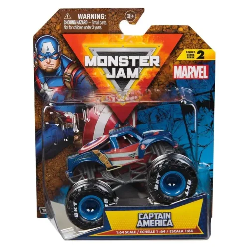 Spin Monster Jam Marvel  Capitan America 6069960-CA