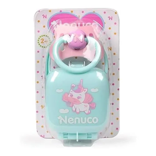 Chupete Nenuco Rosa y Azul, Accesorio Compatible con Muñecos Nenuco NFN40000 FAMOSA