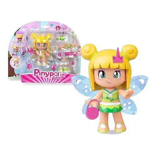 Pinypon Hada Mágica, Figura con Alas Reversibles y Accesorios PNY76000 FAMOSA