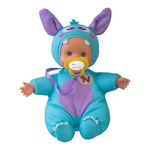 Nenuco Monster Friends Blue, Mini Bebé Monstruito Azul con Chupete 39868sNFNB1000 FAM