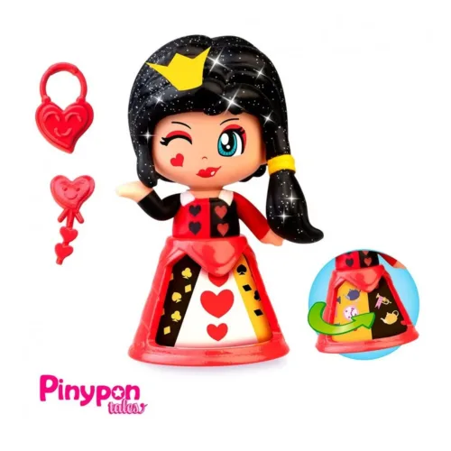 Pinypon Cuentos – Reina de Corazones Disney, Figura de Alicia 40630sPNY75000 FAM
