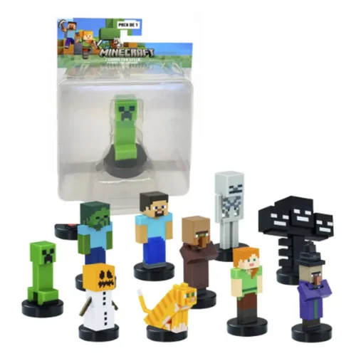 Minecraft Pack 1, Figura con Sello de 5 cm, Modelos Surtidos