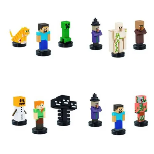 Minecraft Pack 3, Figura con Sello de 5 cm, Modelos Surtidos