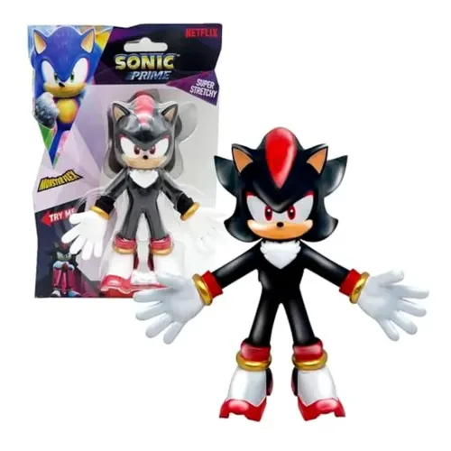 Bizak Sonic Monsterflex, Muñeco Extensible de Shadow