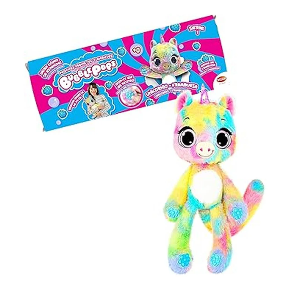 Bizak Bubble Pops - Peluche Unicornio Frambuesa, Aroma Dulce 64492004-UNIC.FRAM