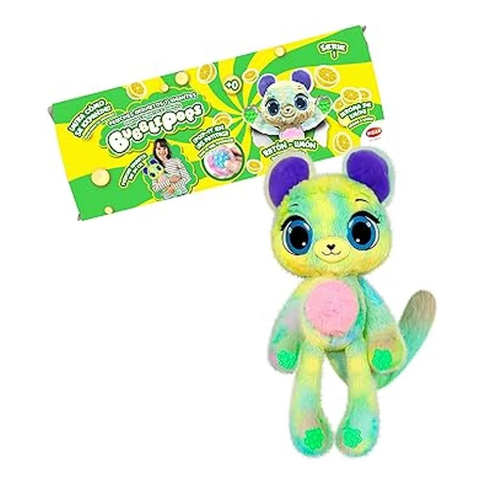 Bizak Bubble Pops - Peluche Ratón Limón, Aroma y Expansión x5 64492004-RAT.LIMON