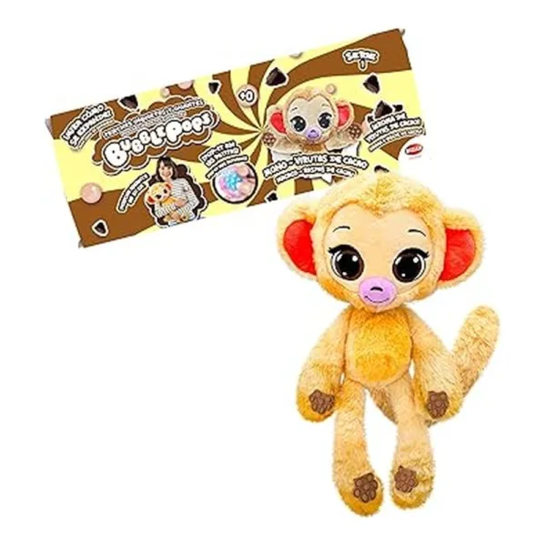 Bizak Bubble Pops - Peluche Mono Cacao, Aroma y Crecimiento x5 64492004-MON.VIR.C