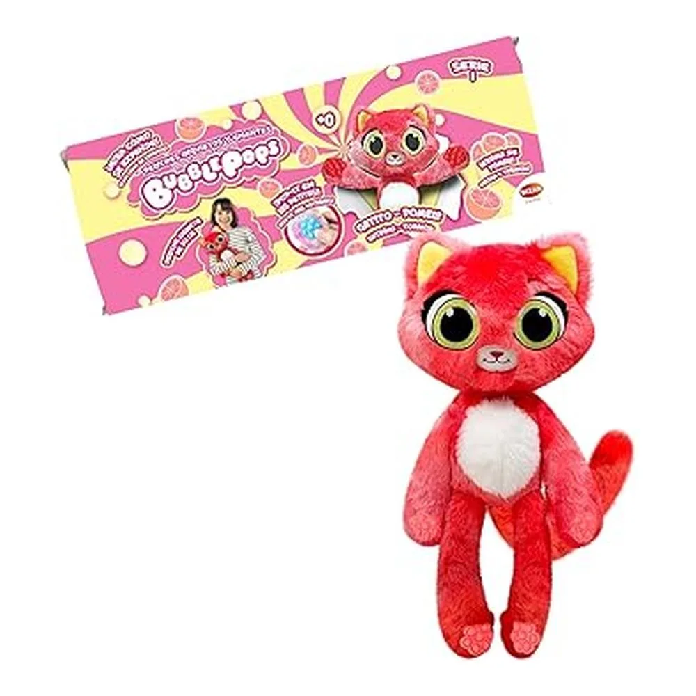 Bizak Bubble Pops - Peluche Gatito Pomelo, Expansión Mágica x5 64492004-GAT.POMEL