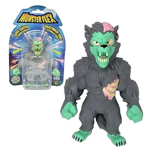 Bizak Monsterflex Zombie Werewolf – Muñeco Extensible 25 cm, Juguete 64390004-ZOMB-WER
