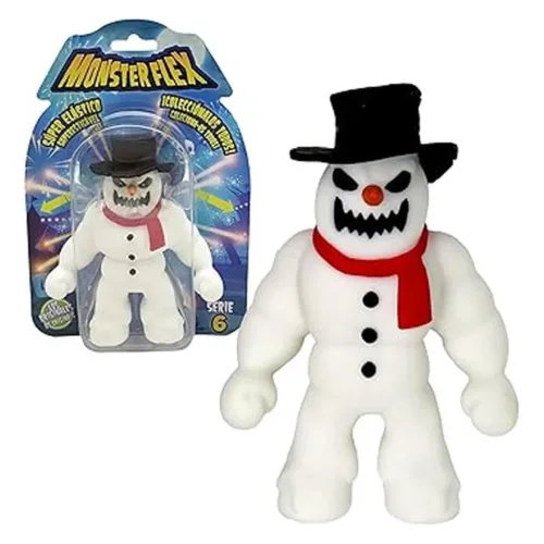 Bizak Monsterflex Snow Badman – Figura Extensible 25 cm, Monstruos 64390004-SNOWBADM