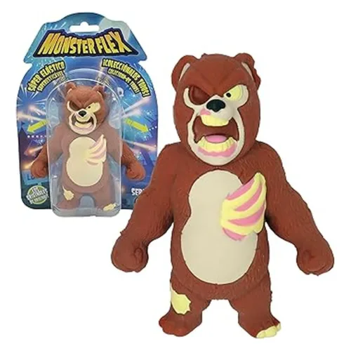 Bizak Monsterflex Teddy Zombie – Muñeco Extensible 25 cm, Juguete Fans 64390004-TED-ZOMBI