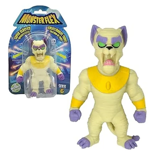 Bizak Monsterflex Mummy Cat – Muñeco elástico 25 cm, Coleccionable 64390004-MUMM-CAT