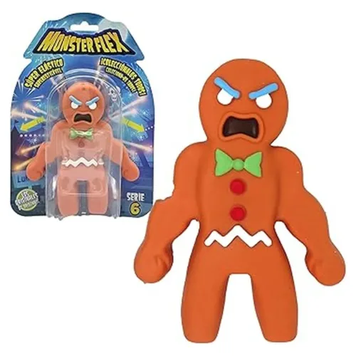 Bizak Monsterflex Gingermonster – Muñeco Extensible 25 cm, Juguete 64390004-GINGERMON
