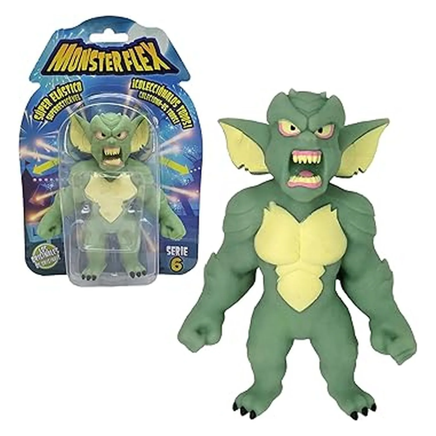 Bizak Monsterflex Goblin - Figura Extensible 25 cm, Colección Monstruos 64390004-GOBLIN