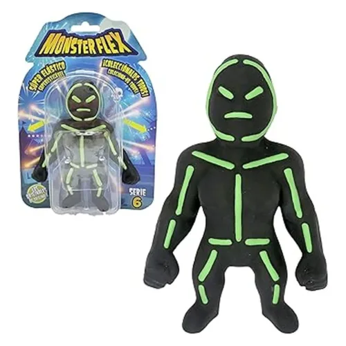 Bizak Monsterflex Neon Man – Juguete Extensible 25 cm, Para Fans y Niños 64390004-NEONMAN