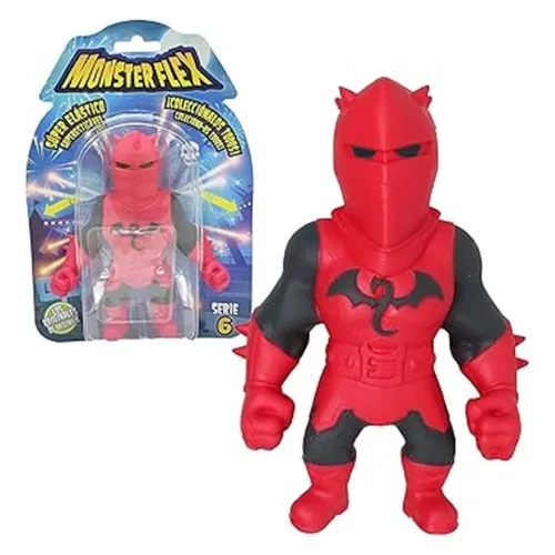 Bizak Monsterflex Red Knight – Figura elástica 25 cm, Fans y Coleccionistas 64390004-REDKNIGHT