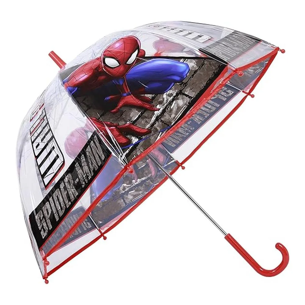 Paraguas transparente de Spiderman campana SP50024 KIDS EURO
