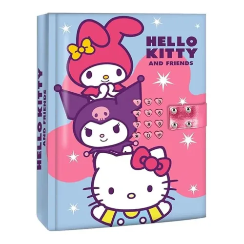 Kids Licensing – Diario Secreto Electrónico + Sonido HELLO KITTY & FRIENDS HK50185 KIDS EURO