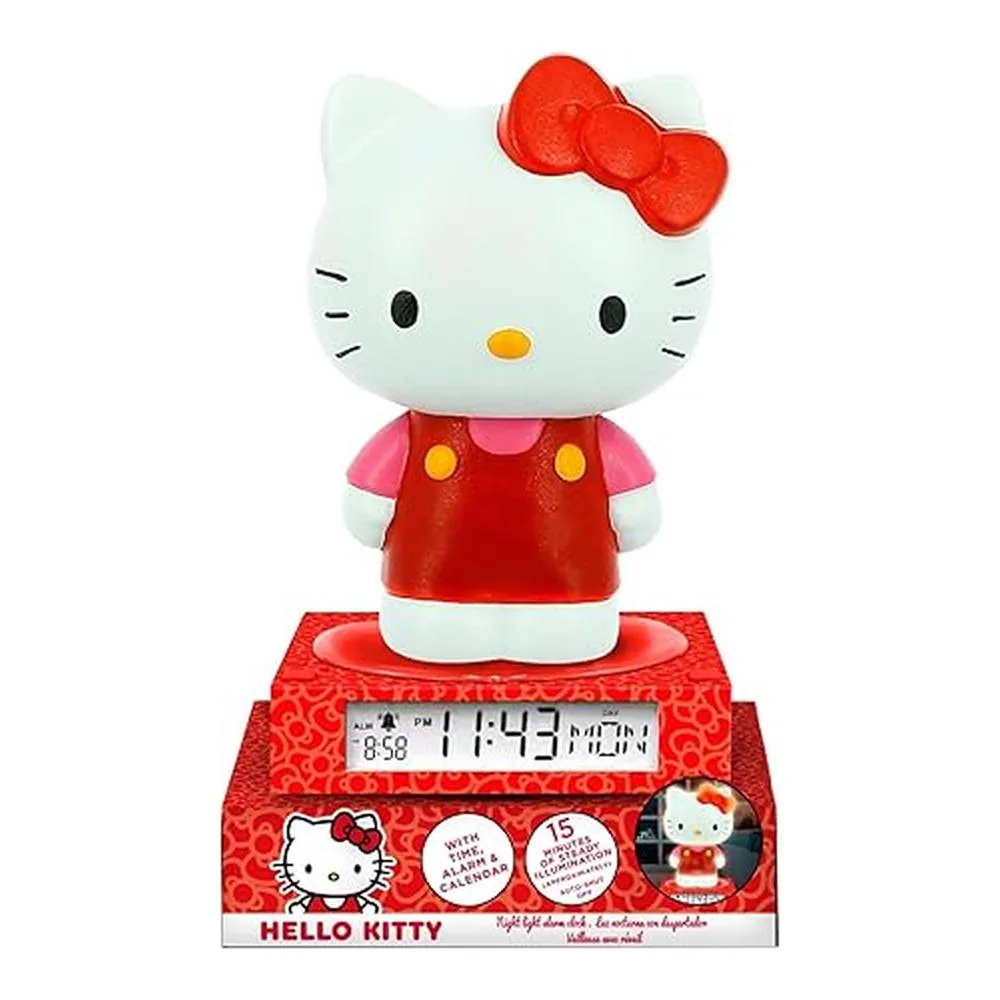 Kids Licensing - Lámpara 3D con Despertador y Fecha Hello Kitty & Friends