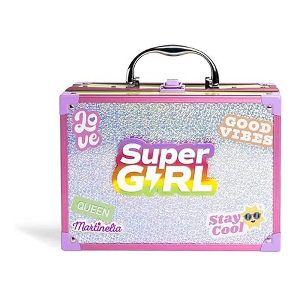 Set de Maquillaje con Espejo LED Supergirl Martinelia 44063 AQUARIUS