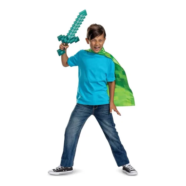 Minecraft Diamond Sword and Cape Role-Play Action Set 156239