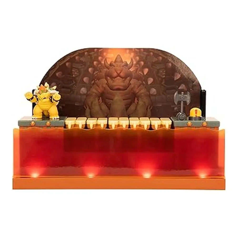 Super Mario Nintendo Playset Batalla Bowser Deluxe Figura Bowser 418604