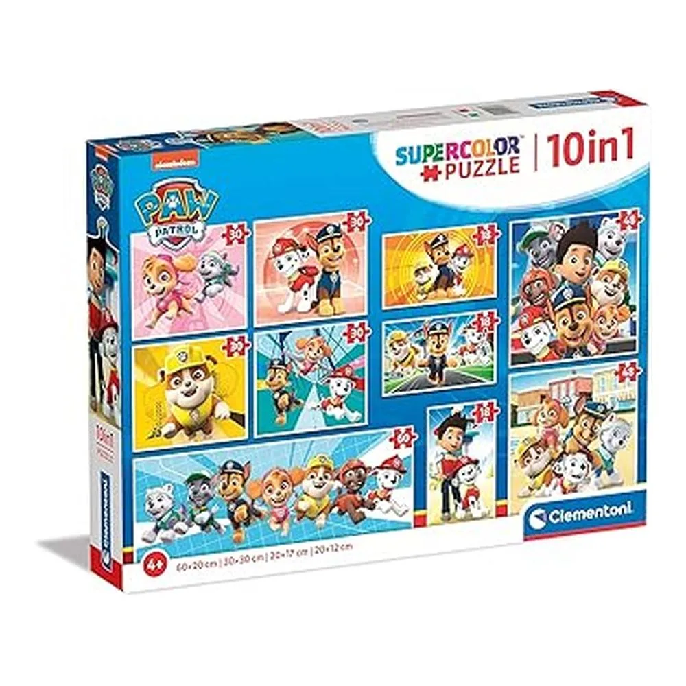Clementoni Puzzle Infantil 10 en 1 Paw Patrol Progresivo 20270.6