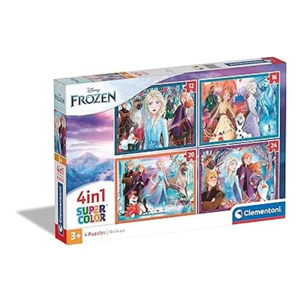 Puzzle Infantil 4 en 1 Progresivo Disney Frozen y Amigos 21518 ...