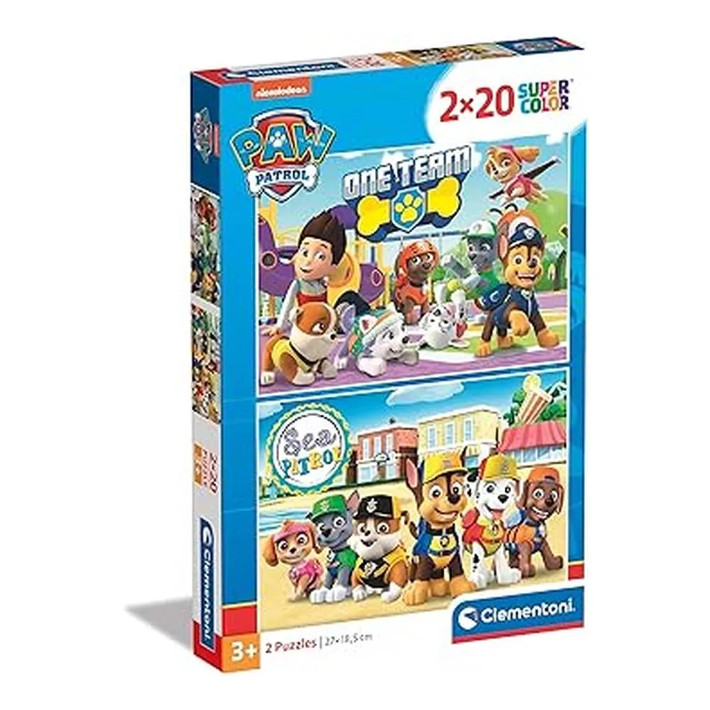 Clementoni Paw Patrol Set 2 Puzzles de 20 Piezas 24779.0