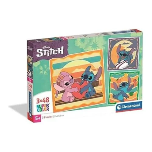 Clementoni Puzzle Infantil 3×48 Piezas Square Stitch 25062.2