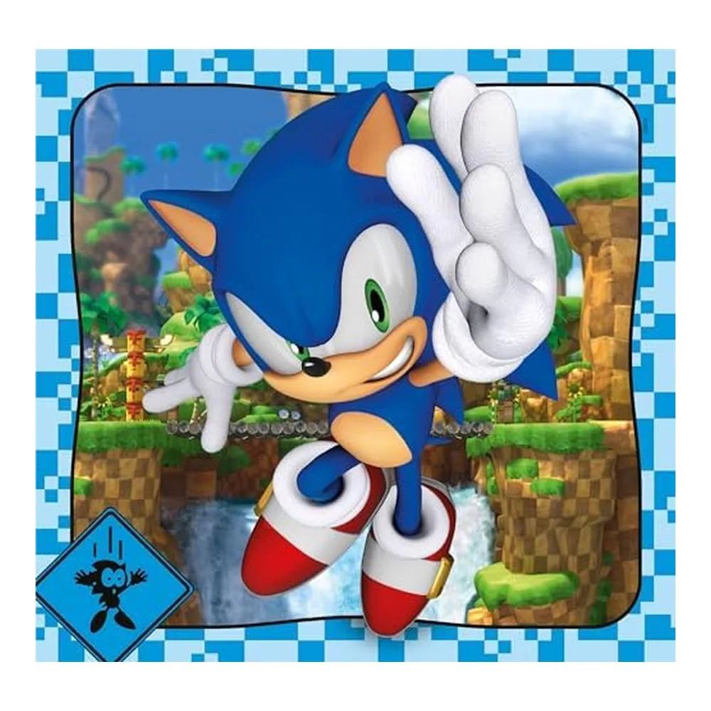 Clementoni Sonic 3 Supercolor Puzzles 3x48 Piezas 25320 - Imagen 2