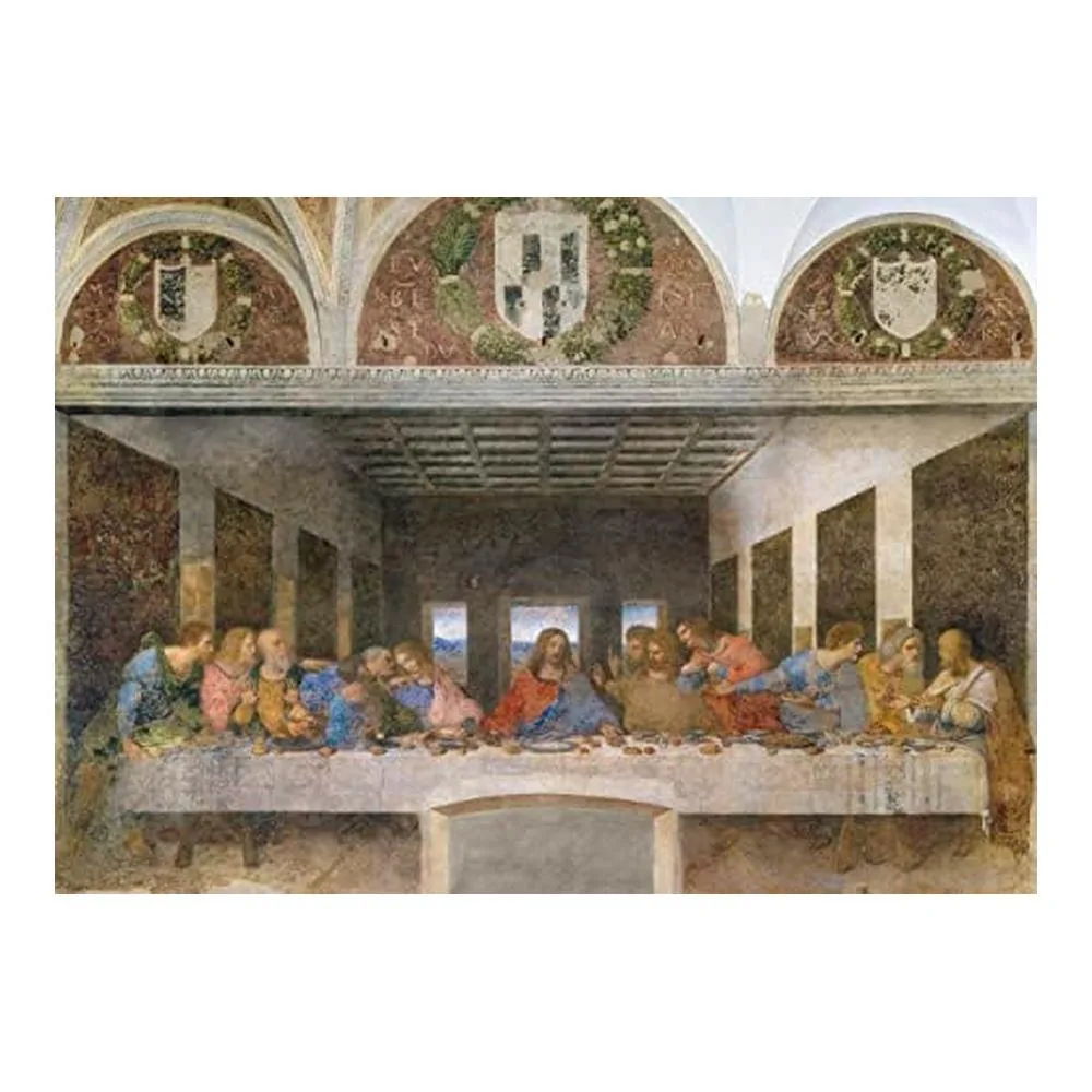 Clementoni Puzzle 1000 Piezas Grandes Museos Leonardo La Última Cena 31447 - Imagen 2