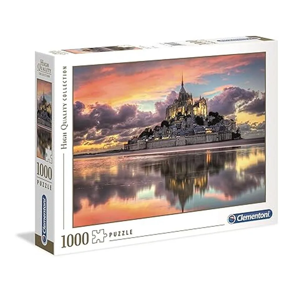 Clementoni Puzzle 1000 Piezas Paisaje Naturaleza Mont Saint Michel 39367