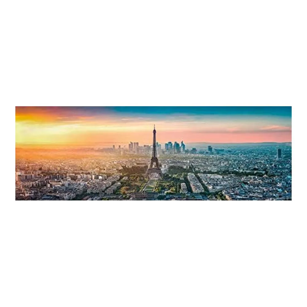 Clementoni Puzzle 1000 Piezas Panorámico Paisajes Ciudades Paris Skyline 39641 - Imagen 2