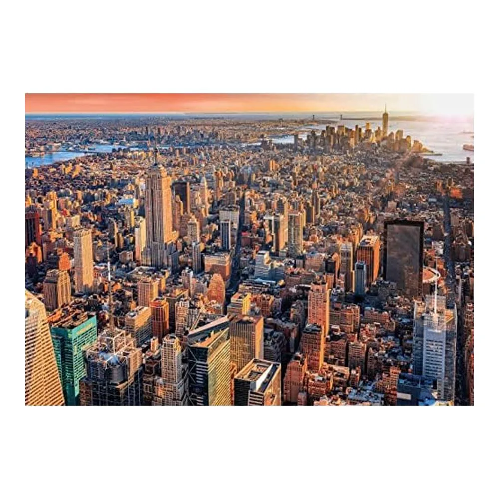 Clementoni Puzzle 1000 Piezas Paisajes Ciudades Nueva York Desde el Aire 39646 - Imagen 2