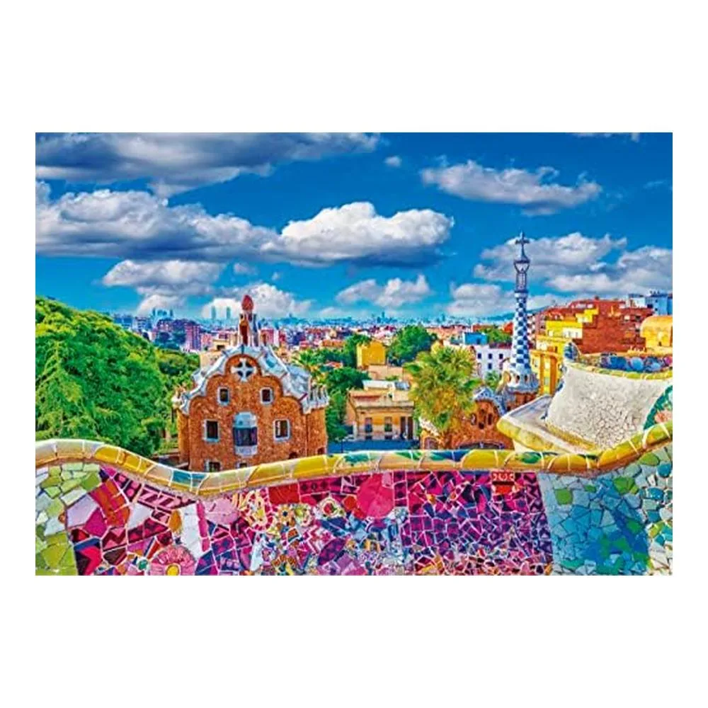 Clementoni Puzzle Adulto 1000 Piezas Barcelona Parque Güell 39744 - Imagen 2