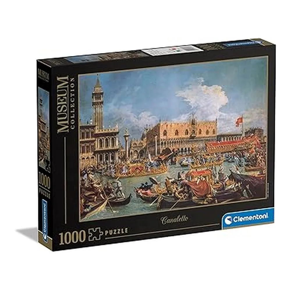 Clementoni Puzzle Adulto 1000 Piezas Canaletto Regreso de Bucintoro Colección Museos 39764.8