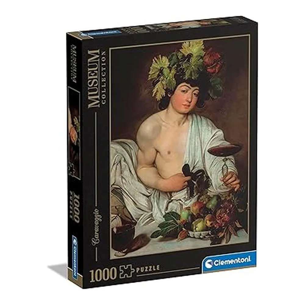 Clementoni Puzzle Adulto 1000 Piezas Caravaggio Baco Colección Museos 39765