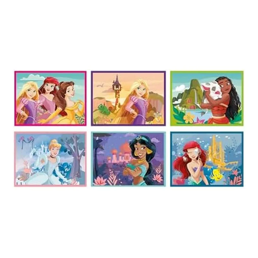 Clementoni Disney Princess Paquete Cubos para Armar 6 Imágenes 12 Piezas 41197.9 - Imagen 2