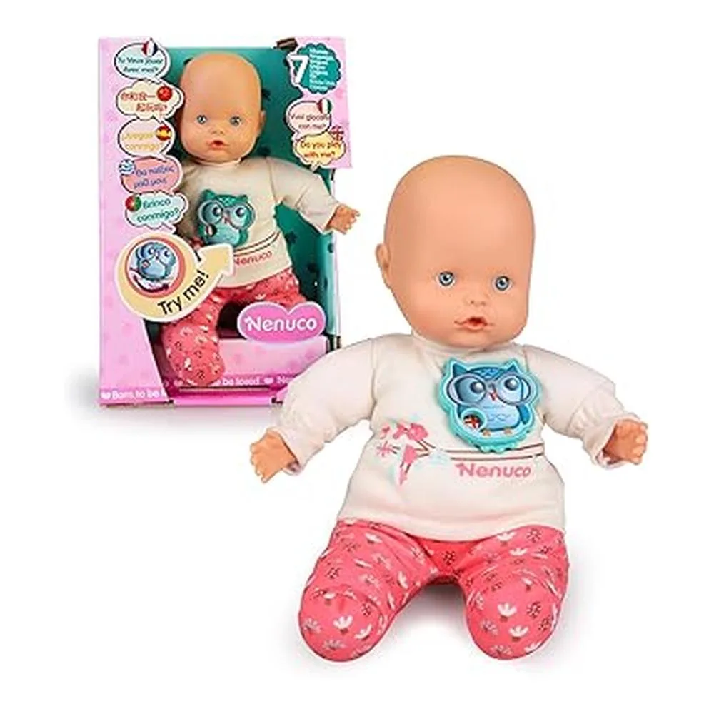 Nenuco - Muñeco Bebé Interactivo Que Habla 7 Idiomas NFN78000